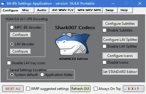 Shark007 Codecs 多媒体编解码器套件