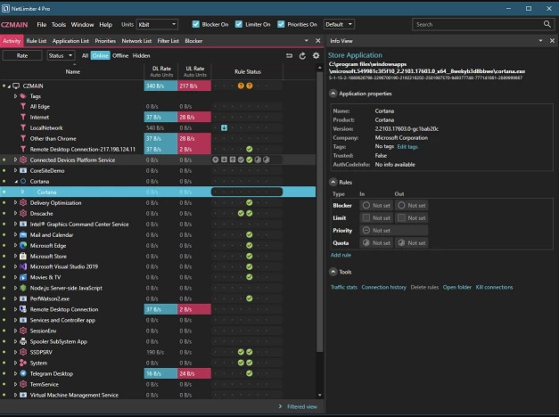 NetLimiter 流量管理控制