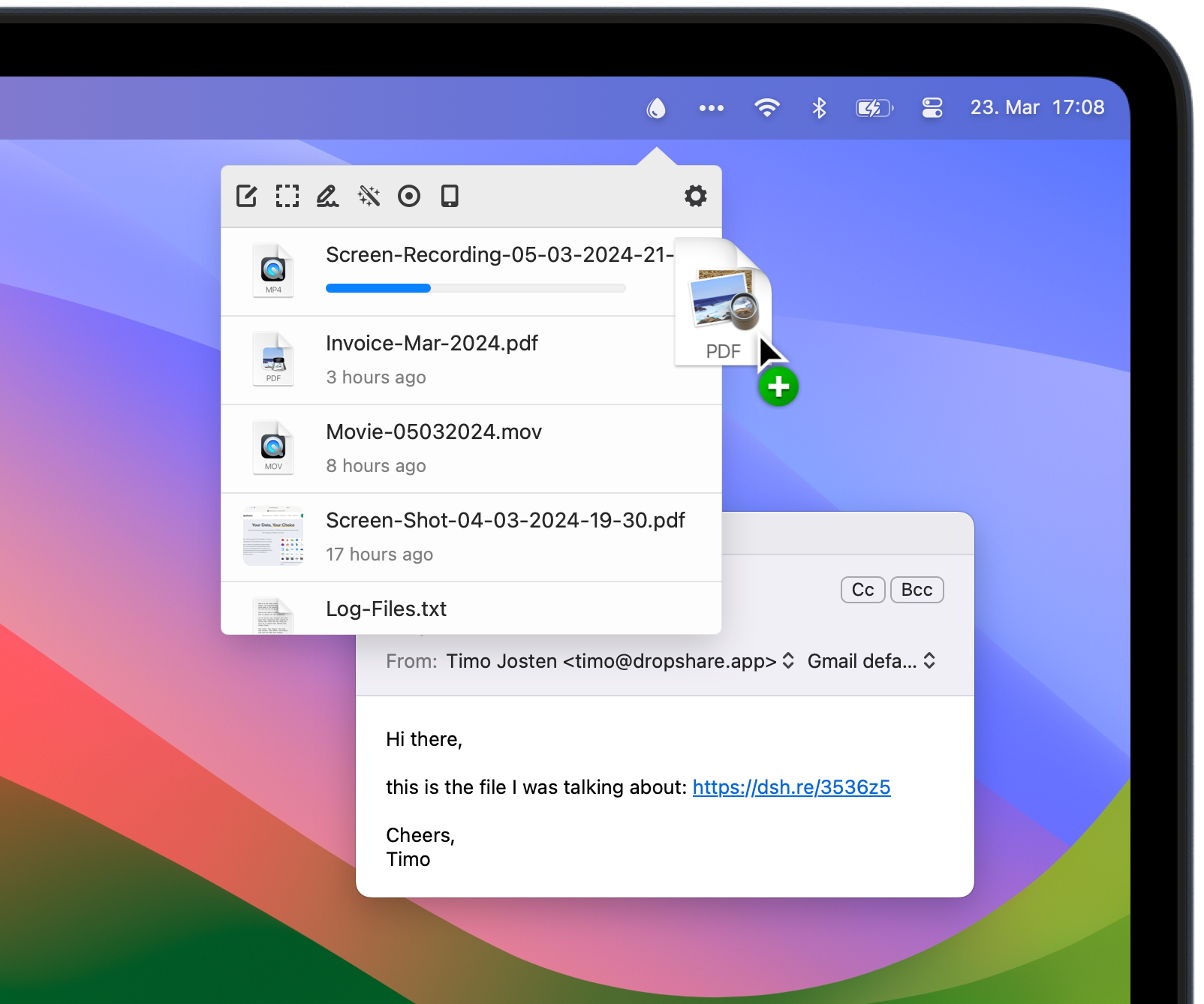 Dropshare 网络文件共享工具