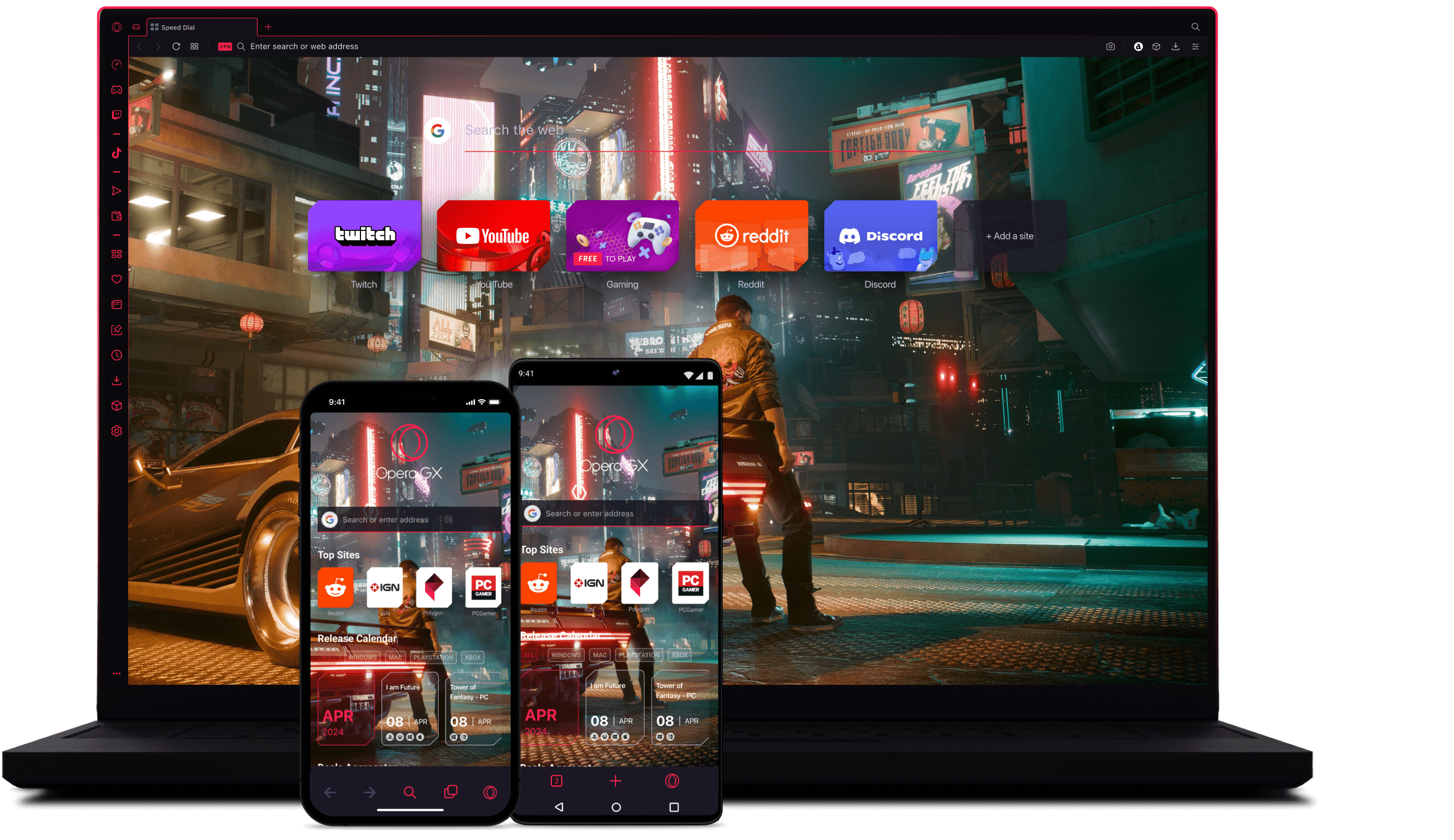 Opera GX 游戏玩家浏览器