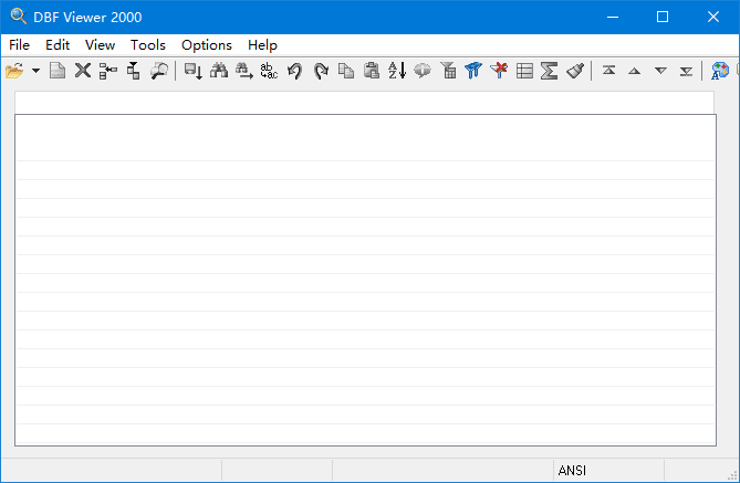DBF Viewer 2000 查看和编辑DBF文件