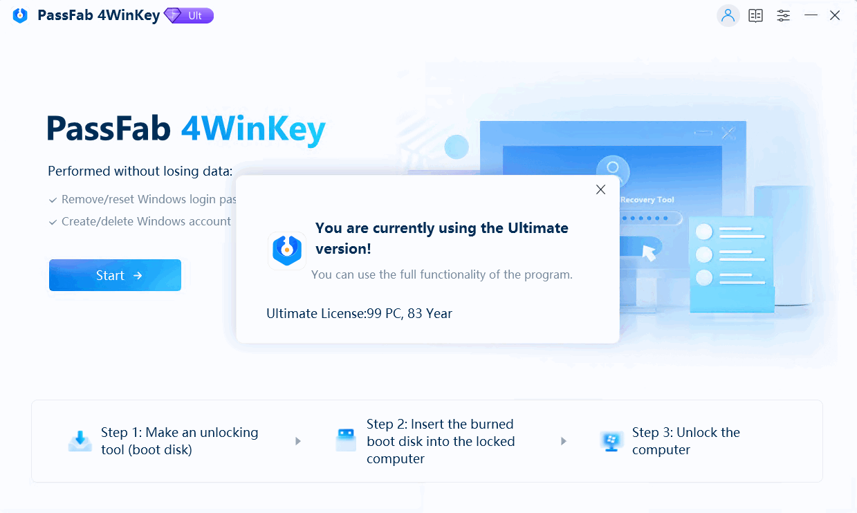 PassFab 4WinKey 密码恢复工具