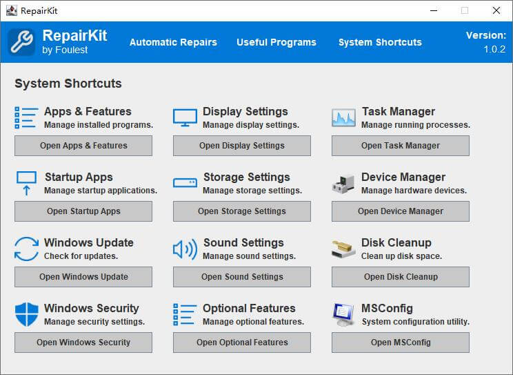 系统修复软件包 RepairKit v1.3.5 系统修复维护工具包绿色版