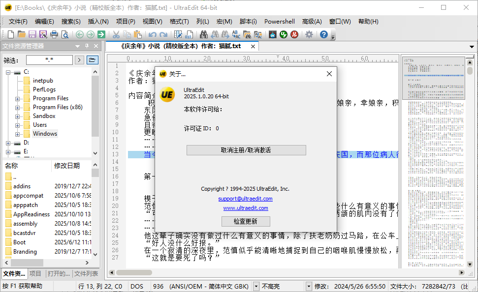 文本/十六进制编辑工具 UltraEdit v32.1.0.31