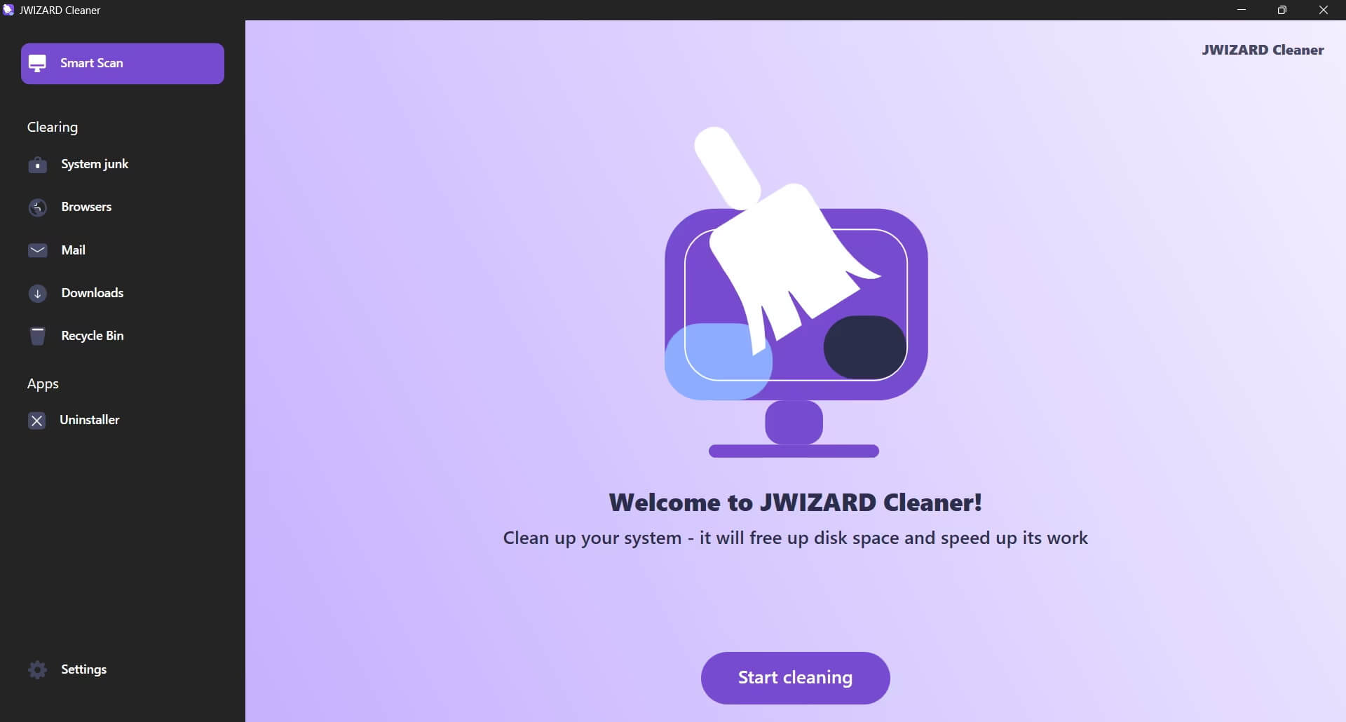 JWIZARD Cleaner v1.10.6 Windows 的清理向导