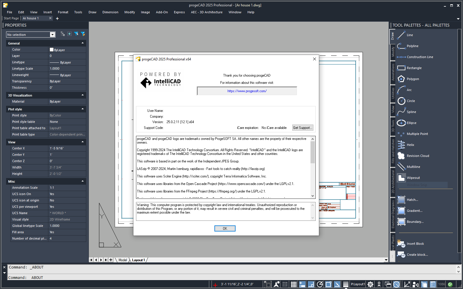 ProgeCAD 2026 Professional 26.0.10.10 x64 2D/3D工程绘图软件