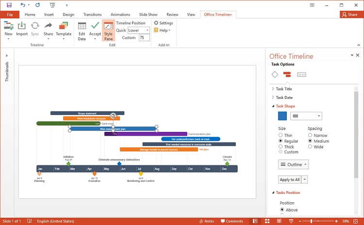 Office Timeline Pro+ 13.17.00.00 PPT时间轴插件