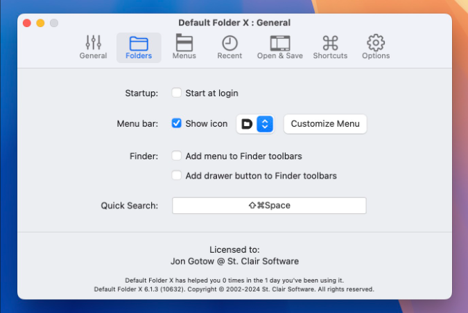 Default Folder X v6.2.4 快速访问文件夹工具