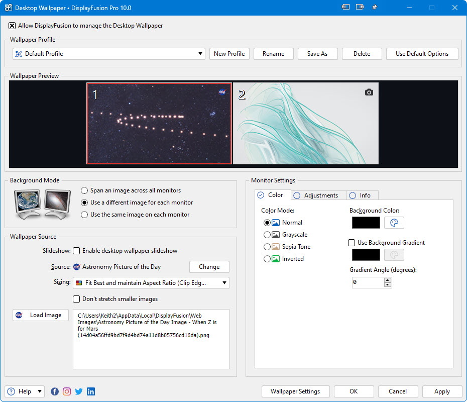 DisplayFusion Pro v12.0.1 多显示器管理工具
