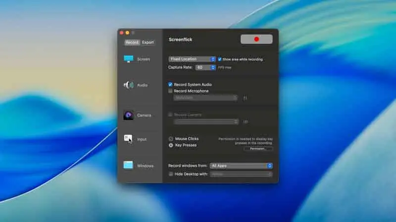 Screenflick 屏幕录制和截图应用