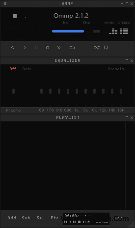 Qmmp Qt-based Multimedia Player 开源音乐播放器 v2.3.1 便携版