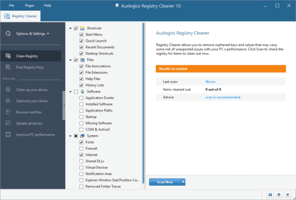 Auslogics Registry Cleaner 注册表清理工具 v11.1.0.1 便携版