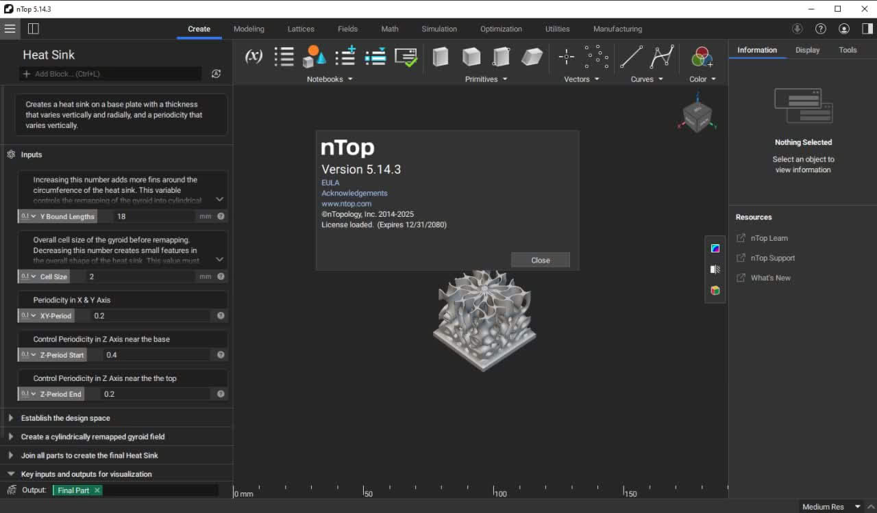 nTopology 5.37.3 x64 参数化隐式建模软件