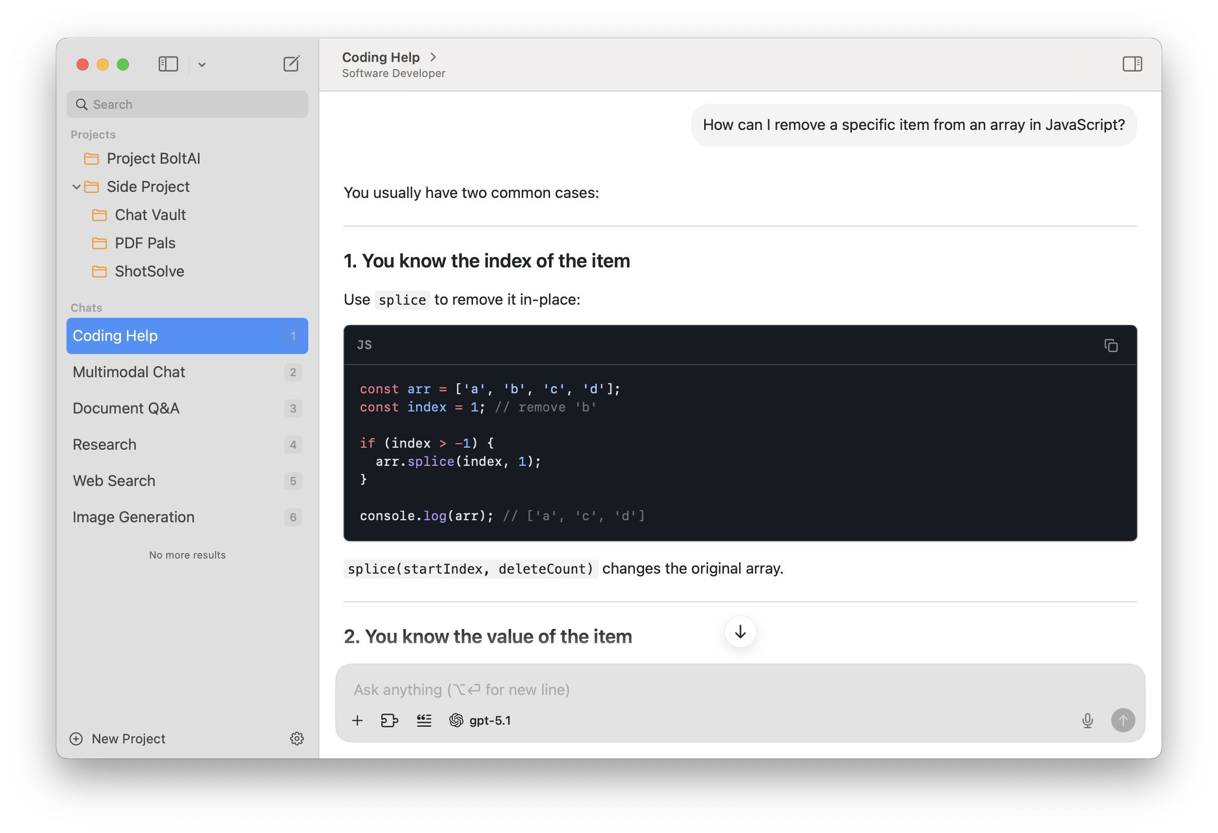 BoltAI   AI助手应用