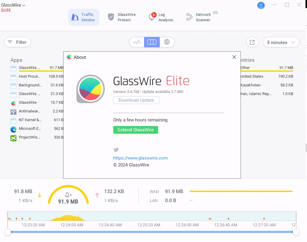 GlassWire Elite 3.4.768 防火墙与网络监视器多语言免费版