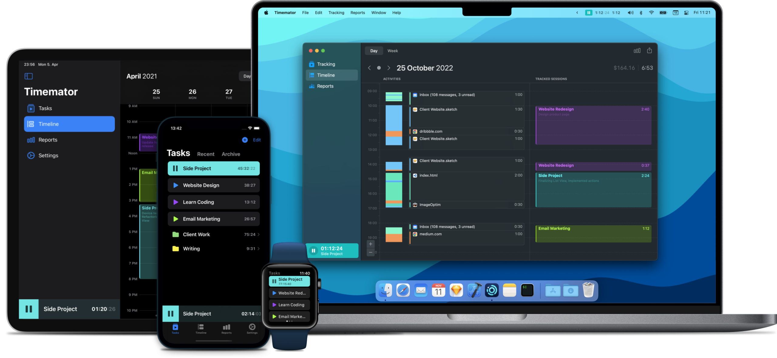 Timemator v3.2.1 时间追踪记录工具