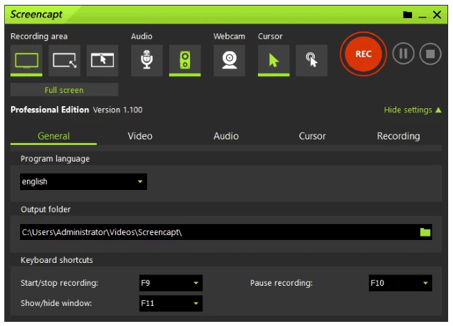 ASCOMP Screencapt Pro 屏幕捕捉录制工具