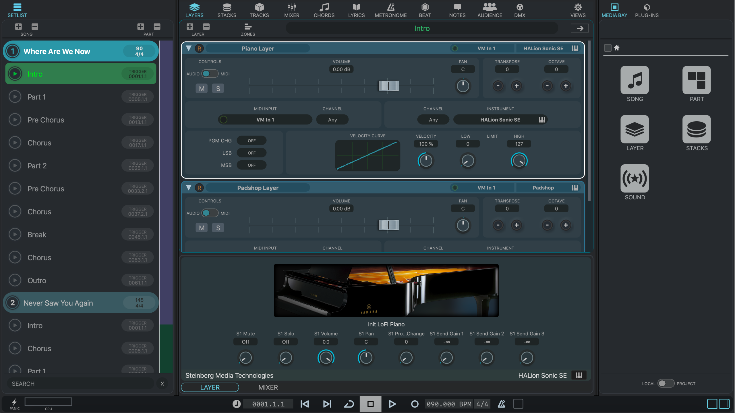 Steinberg VST Live Pro v3.0.20 现场演出播放系统软件