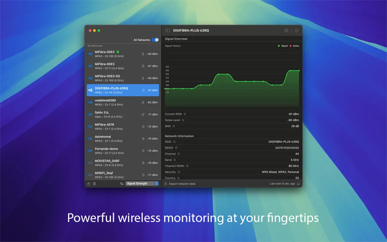 WiFiRadar Pro 无线网络监控分析