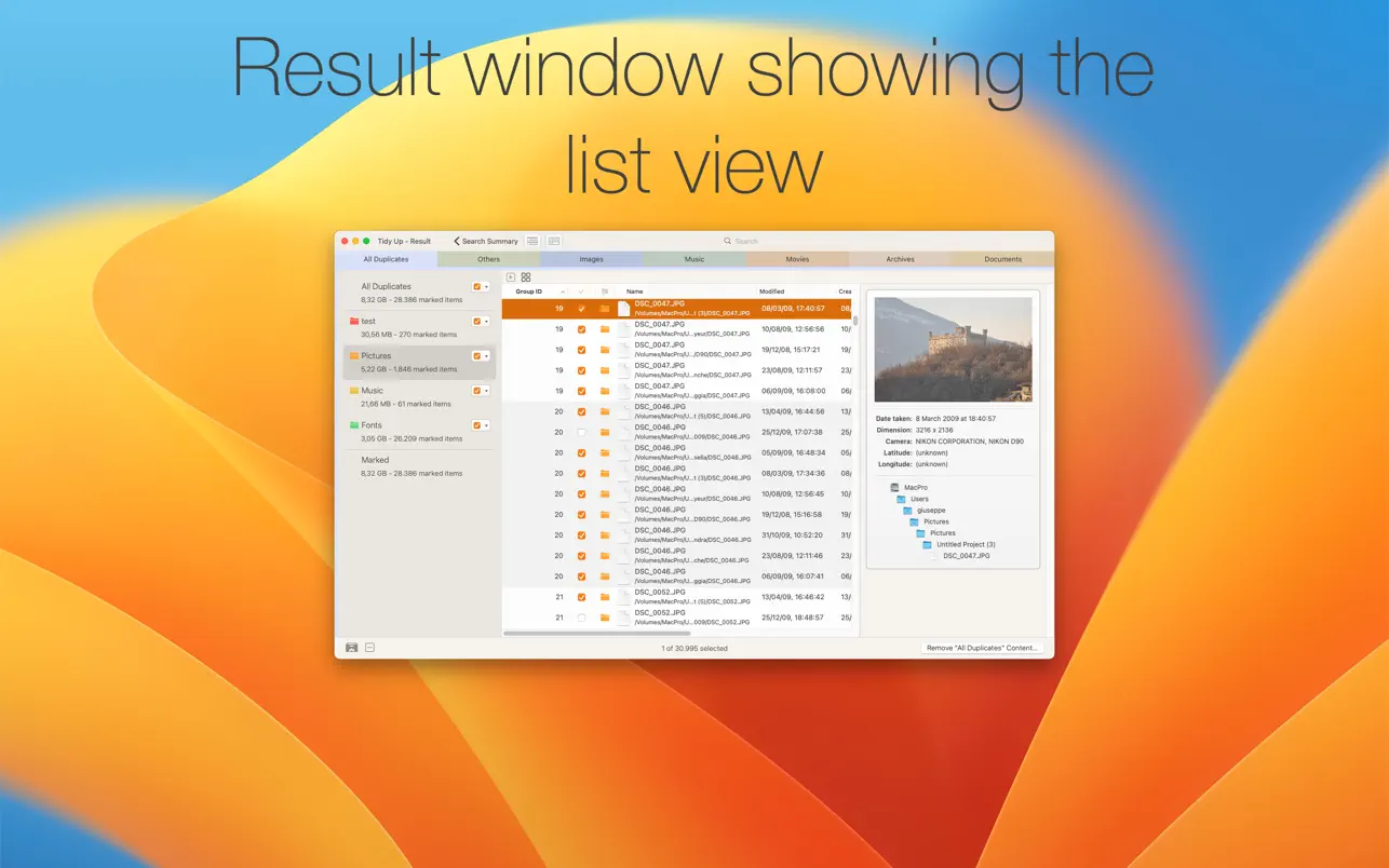 Tidy Up 重复文件查找软件