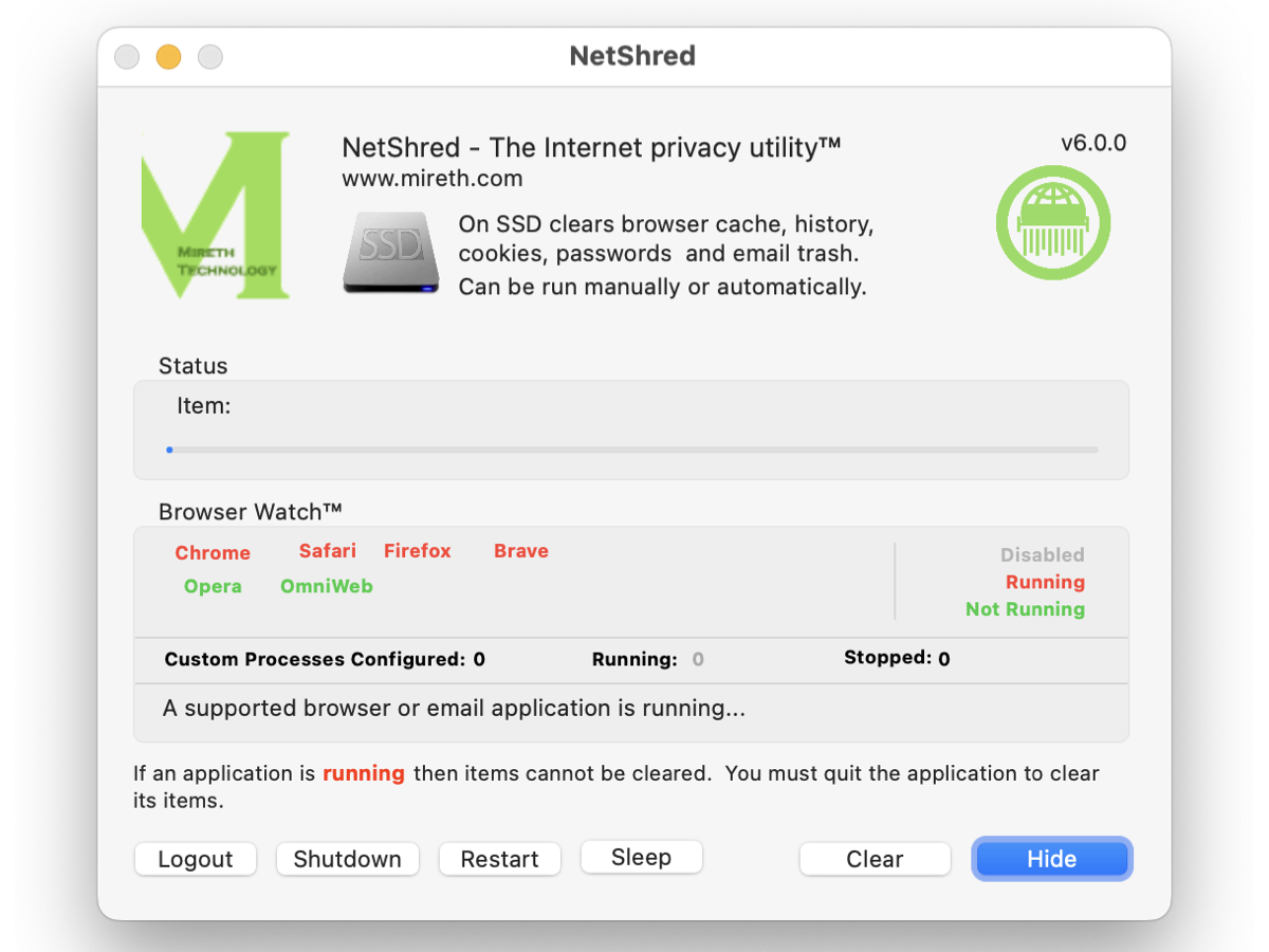 NetShred X v6.0.9 网络缓存清理软件