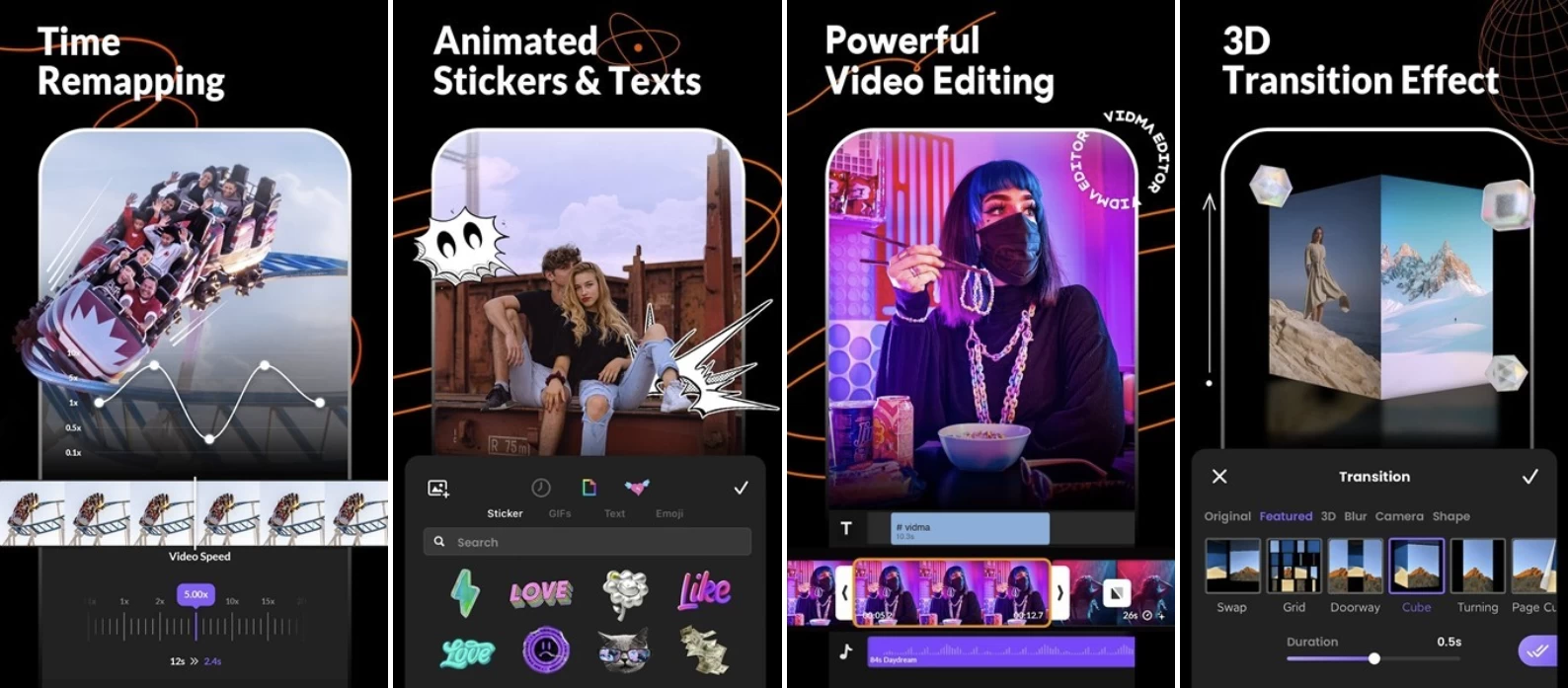 Vidma editor音乐视频编辑器和视频制作器