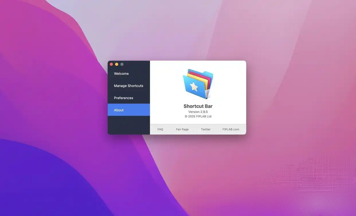 Shortcut Bar v2.9.72 菜单栏快速启动工具