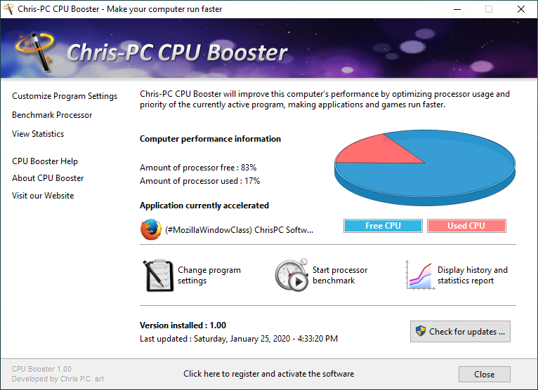Chris-PC CPU Booster v3.26.0324 CPU优化软件