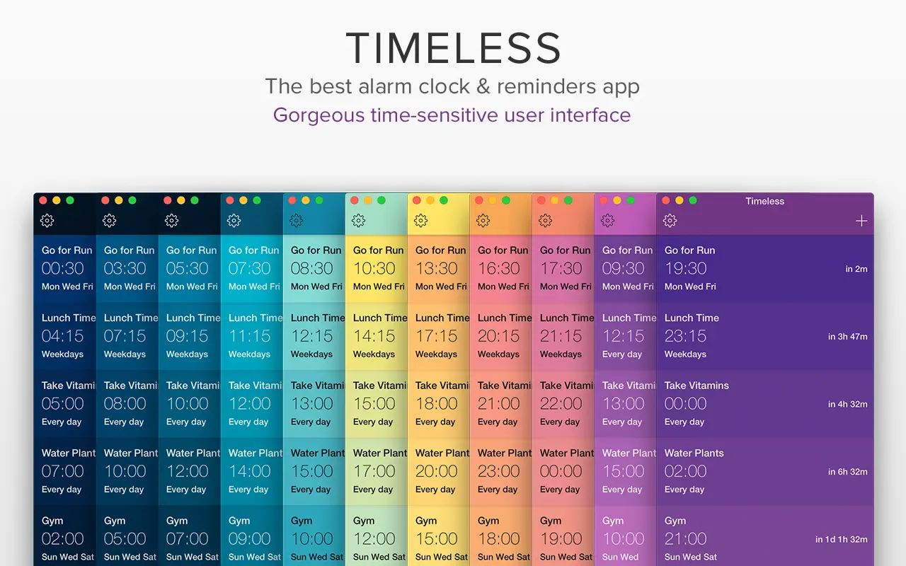 Timeless 闹钟和提醒应用