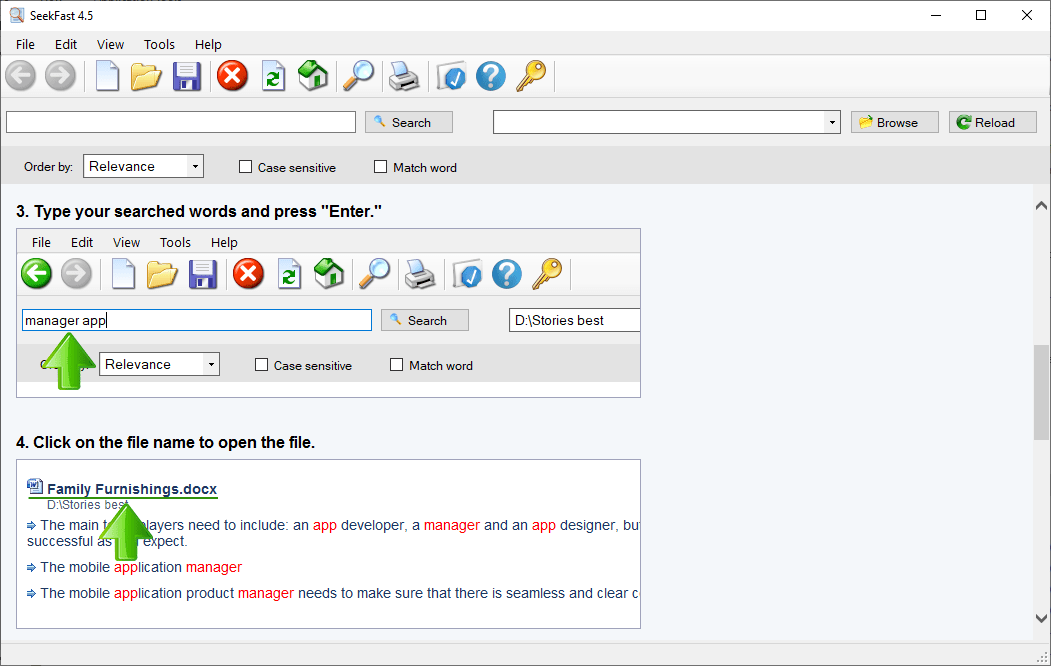 快速搜索特定文本 SeekFast v6.5 Build 1