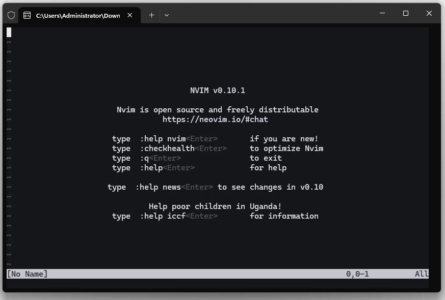 Neovim 文本编辑器