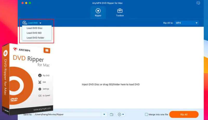 AnyMP4 DVD Ripper v9.0.96 DVD转换成视频软件