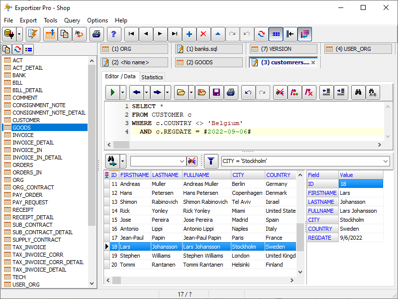Exportizer Enterprise v10.3.1.1339 数据库导出编辑打印工具