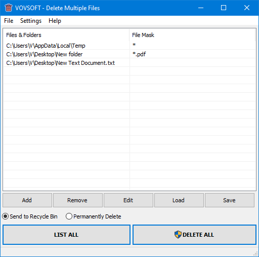 VovSoft Delete Multiple Files v2.0 批量删除文件或文件夹