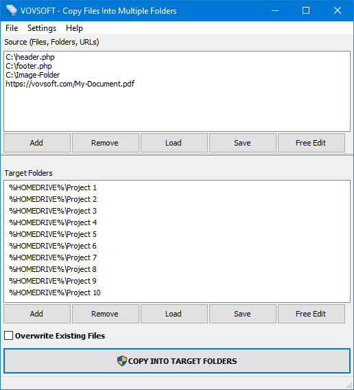 VovSoft Copy Files Into Multiple Folders v7.5.0 复制一或多文件到多个文件夹