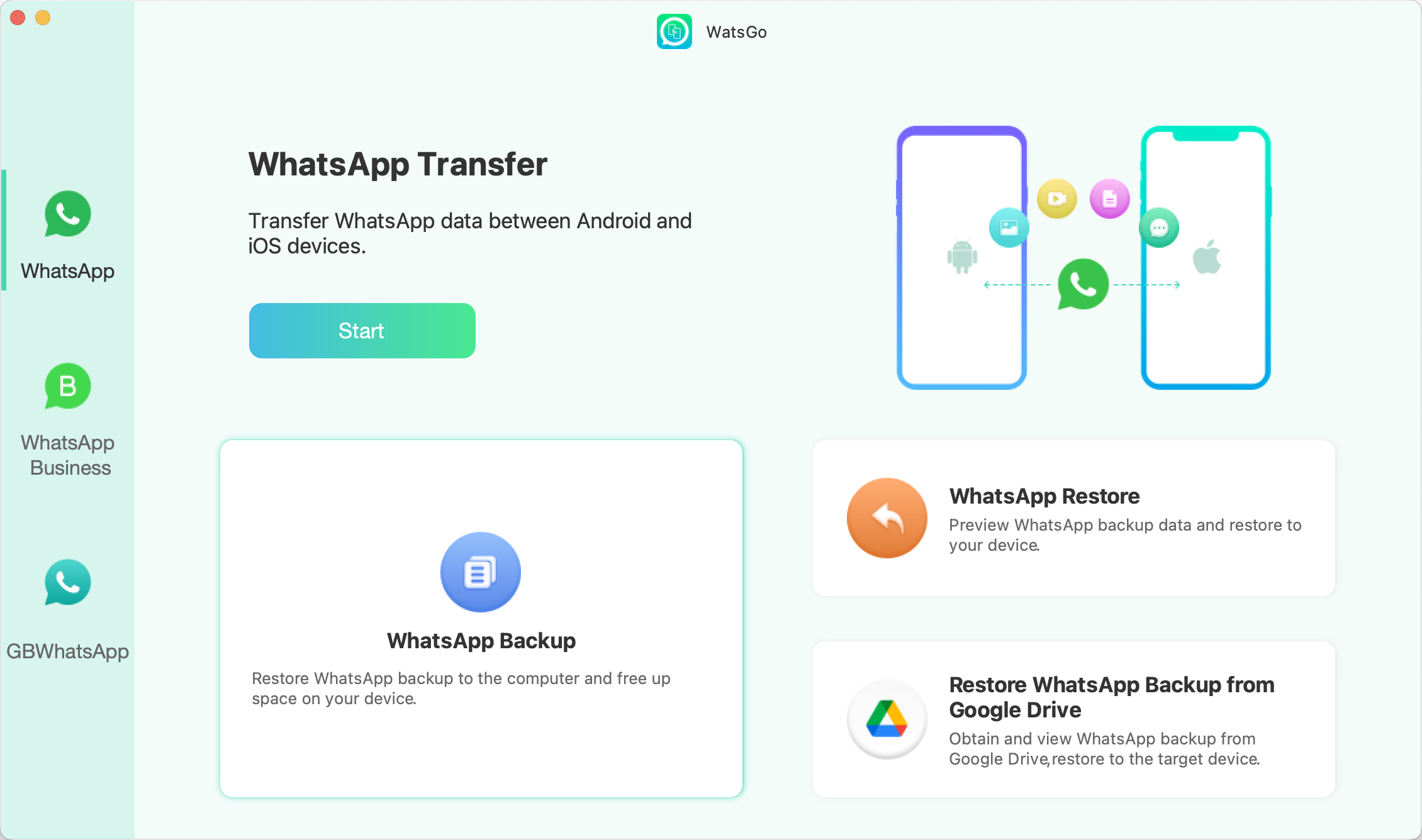 WatsGo v8.9.1 手机数据传输软件