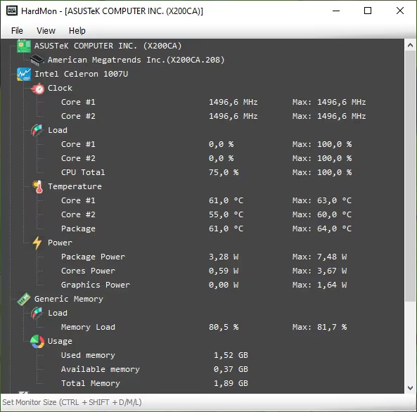 HardMon v2.3 硬件监控