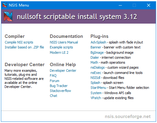 NSIS Nullsoft Scriptable Install System v3.12 绿色版