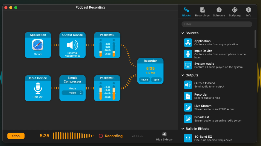 Audio Hijack v4.5.8 专业级录音软件