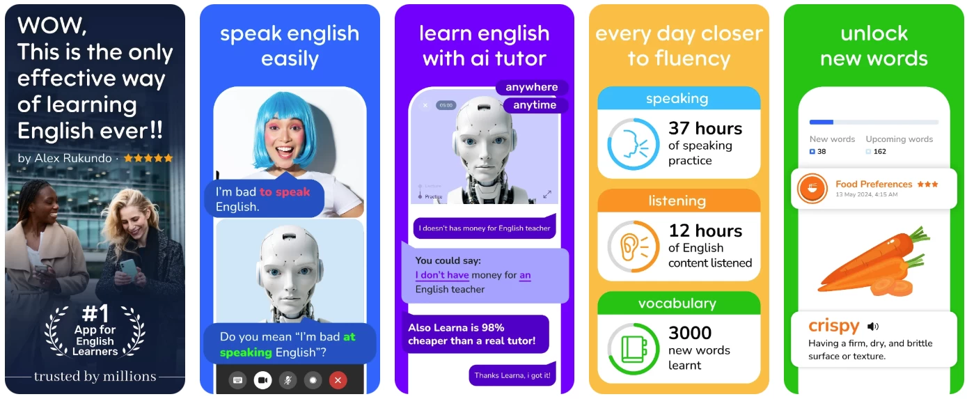 Speak & Learn English: Learna 开口学英语
