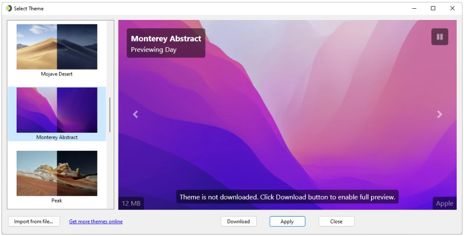 WinDynamicDesktop 免费动态桌面壁纸