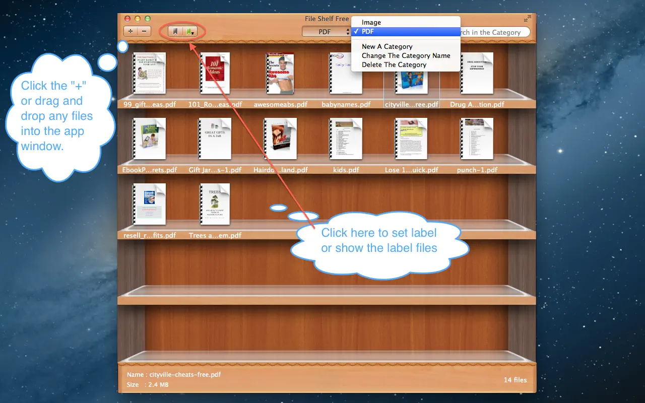 Bookshelf Library 文件分类管理